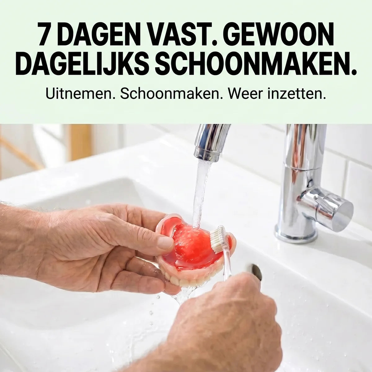 Een week vast, gewoon dagelijks schoonmaken