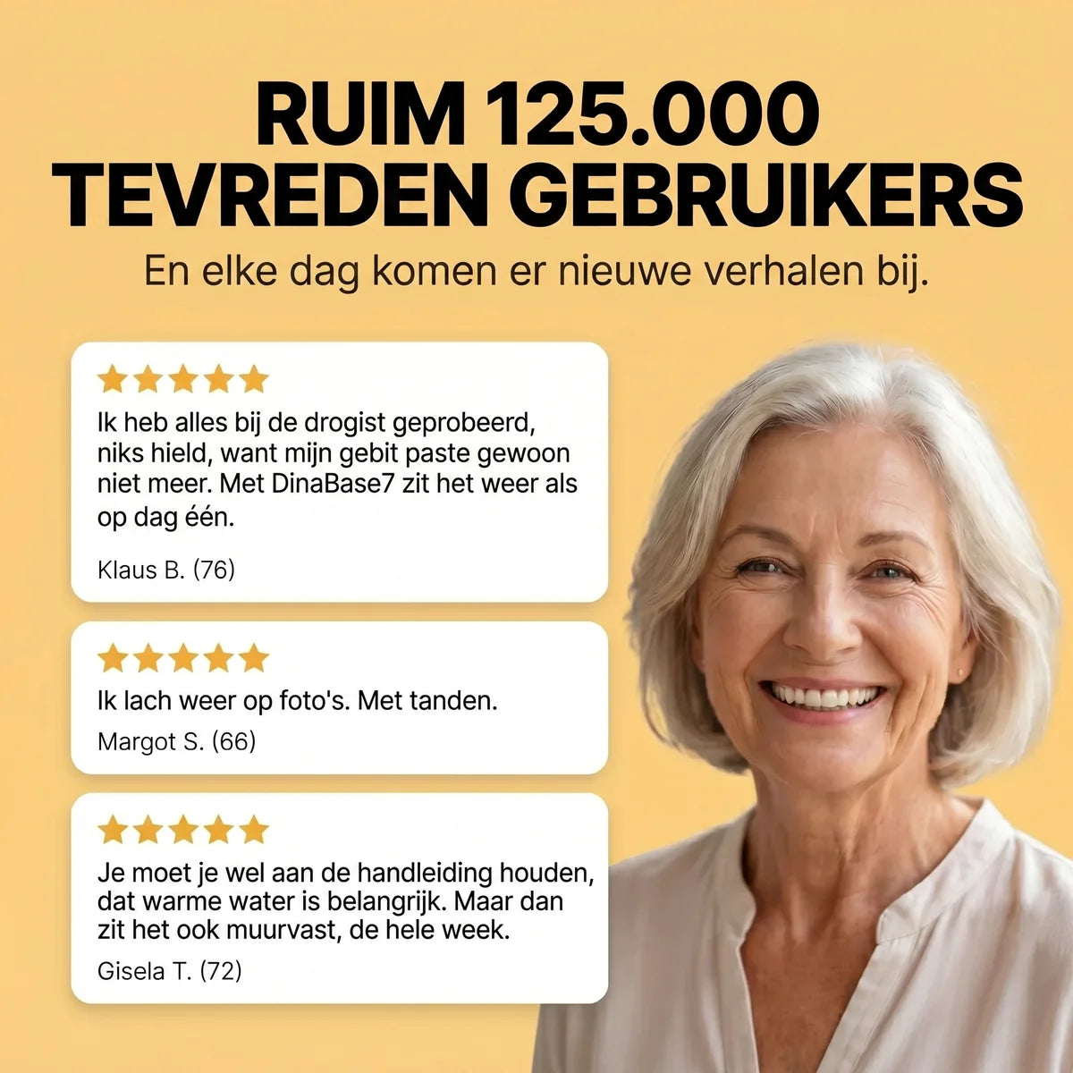 Ruim 125.000 tevreden gebruikers, echte reviews